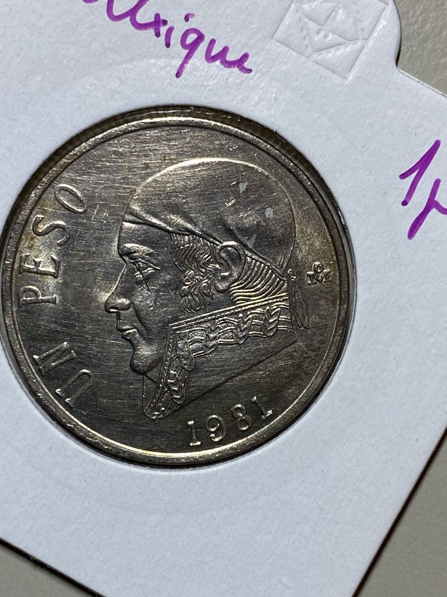 Tutti le monete: Mexique - 1 peso - 1981 – Usato da Payerne venduto da Mike1682
