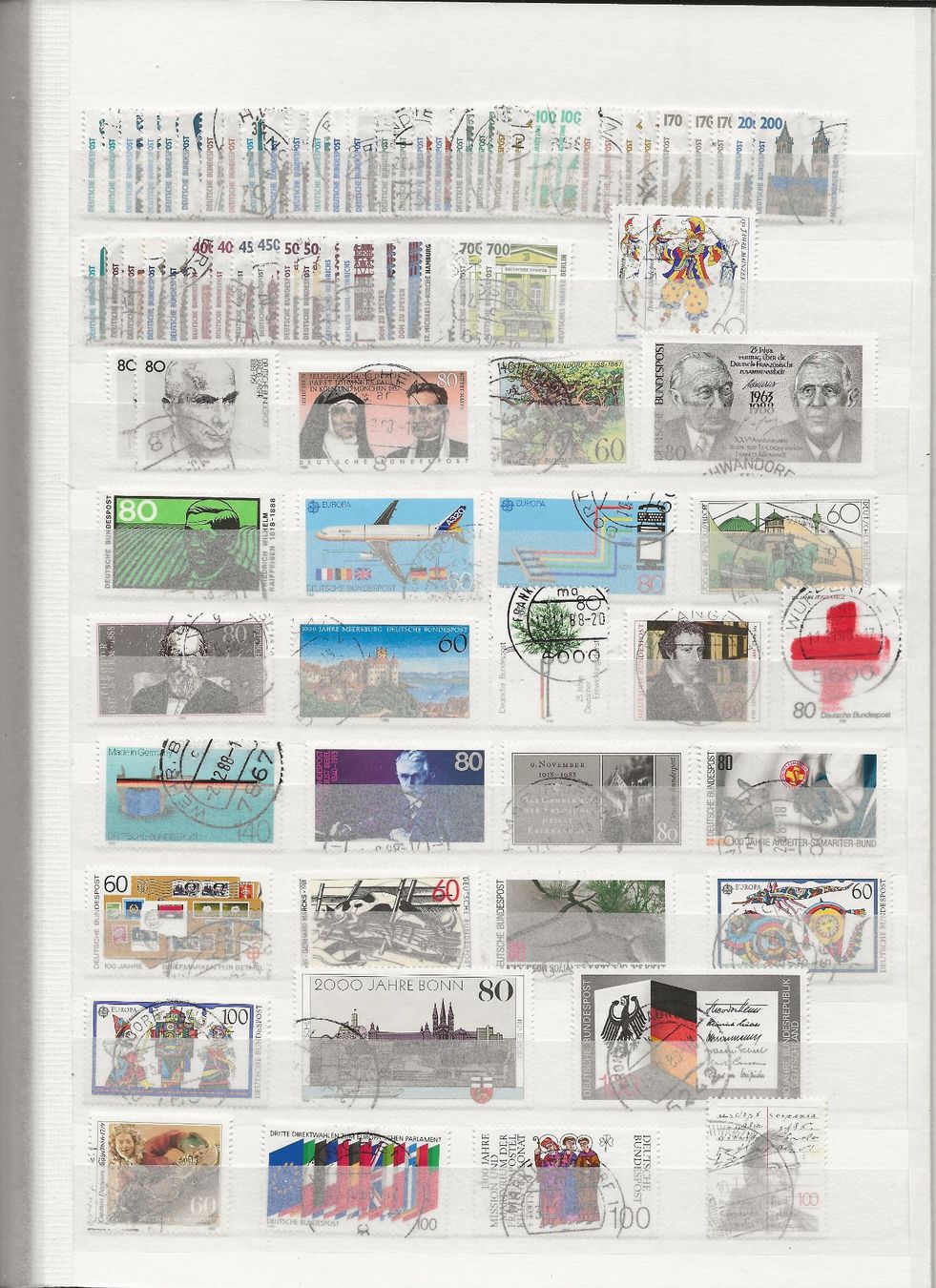 Alle Briefmarken: Marken Deutschland BRD gestempelt – Gebraucht aus Au ZH von xelagreb01 2