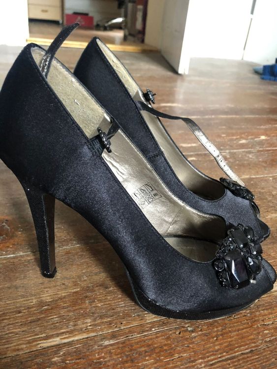 Escarpins M By MOSQUITOS - Taille 39 - Talons Aiguilles Très Hauts - Noir - Portés Seulement 4 Fois