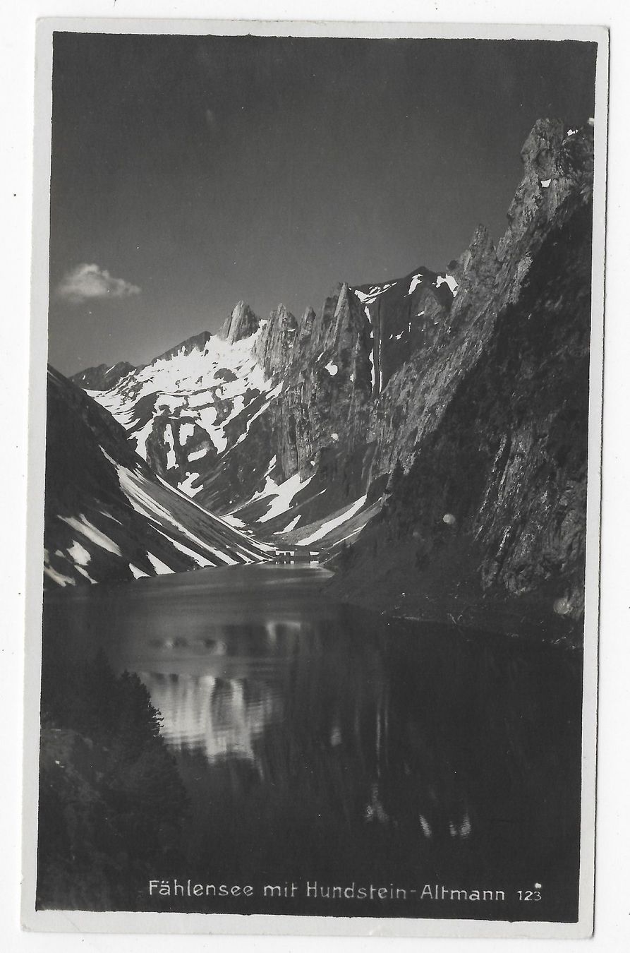 Cartoline postali: Fählensee mit Hundstein - Altmann – Usato da Hefenhofen venduto da Richsalz