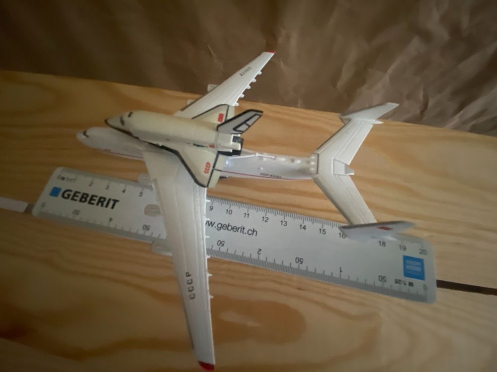 Avion Miniature échelle 1:250 Maquette Avion Antonov AN-225 Mriya Herpa - Échelle 1:250 | Collection Snap-Fit | Avec Socle Maquette Airbus