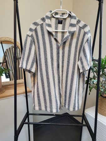 Chemise Kiabi à rayures, coupe confort, taille XL