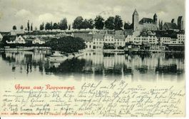 Gruss aus Rapperswil mit Stabstempel 1902