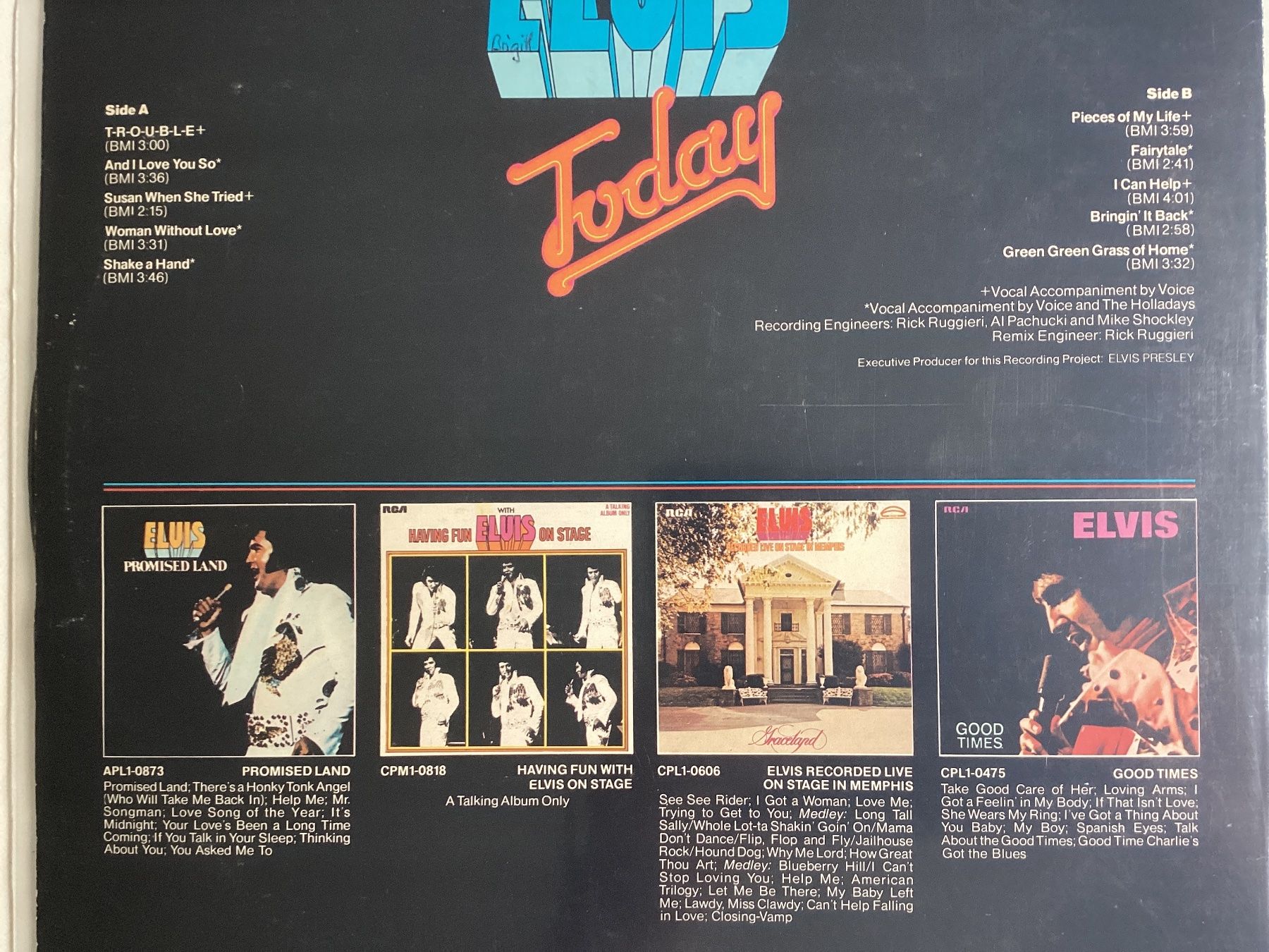 Dischi in vinile: Elvis Presley LP - Today – Usato da Gutenswil venduto da Hamzian 1
