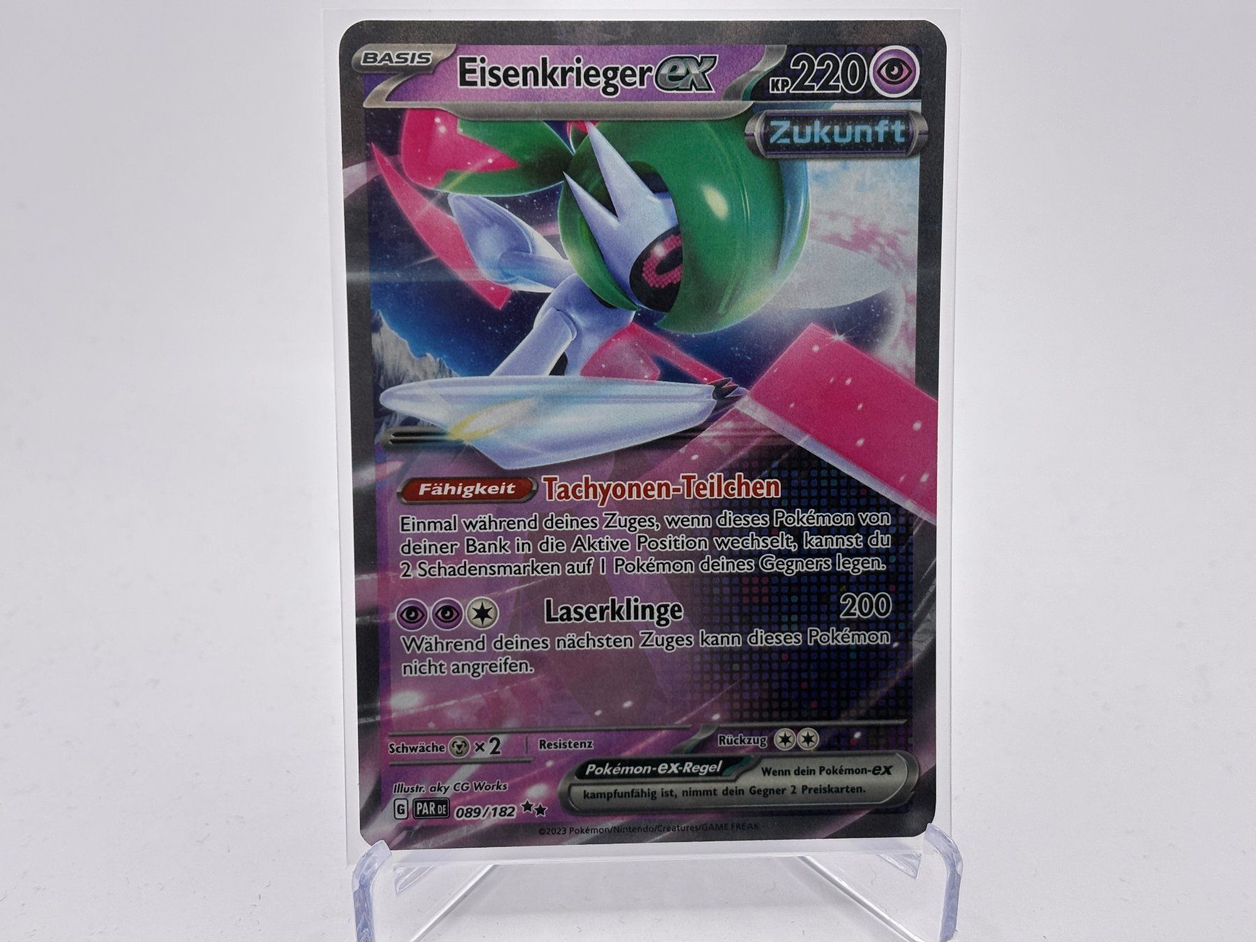 Pokémon Sammelbilder & Trading cards: Paradoxrift - Eisenkrieger ex  (PAR 89) - DE – Neu (gemäss Beschreibung) aus Allschwil von Bullach