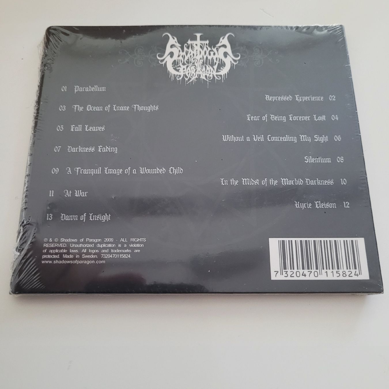 CD: Shadows Of Paragon - Through The Valley Within – Nuovo e nell'imballaggio originale da Münsingen venduto da Drachenwurst 1