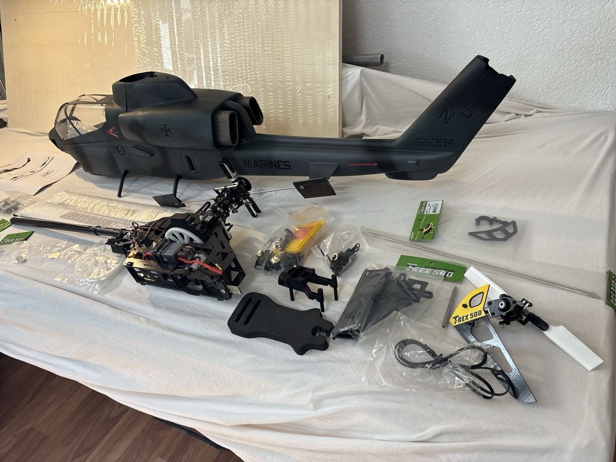 Align RC Modellbau: Scale fuselage AH1 avec mécanique Trex500  – Neu (gemäss Beschreibung) aus St-George von Naught 2