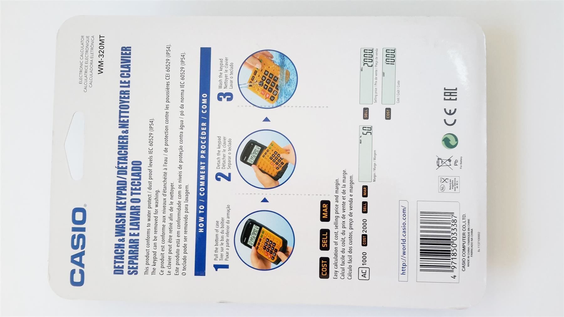 Taschenrechner: Taschenrechner Solar CASIO WM-320MT – Neu und originalverpackt aus St. Gallen von cointec 9