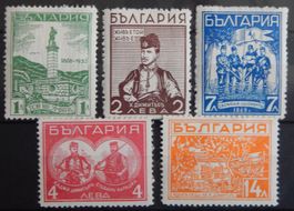 Bulgarien Kat. 291-295 * 1935