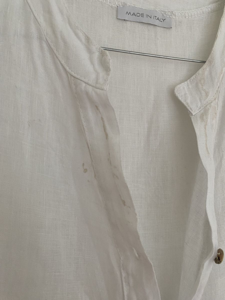 Vestiti: Weisses Leinenkleid 42/44 L – Usato da Basel venduto da und_xj5q 1