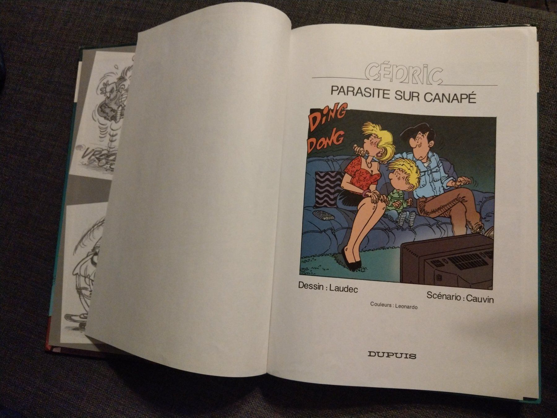 Fumetti: BD Cédric, vol. 9 - Parasite sur canapé – Usato da Thônex venduto da Dg5 3