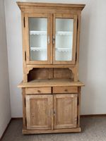 Buffet Schrank Kiefer Holz Vitrinenschrank mit Türen