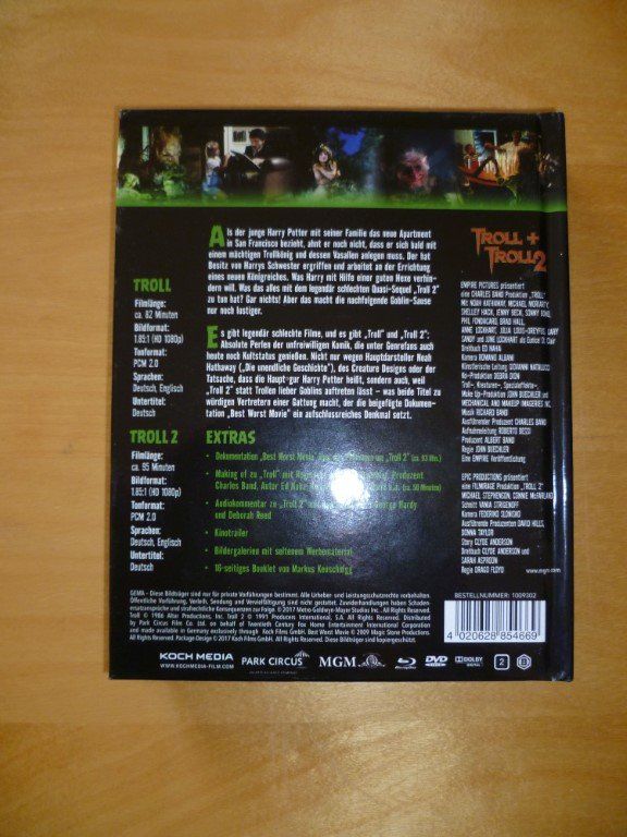 Tutti i DVDs: Troll 1 + 2 - Mediabook [Blu-ray] – Usato da Zürich venduto da Gretchen 2