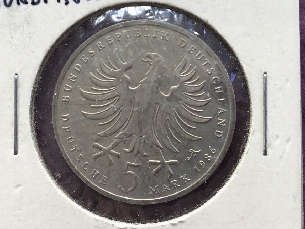 Alle Münzen: 5 DM.1986 F. Friederich der Grosse – Gebraucht aus St. Margrethen SG von alfapeugeot10 1