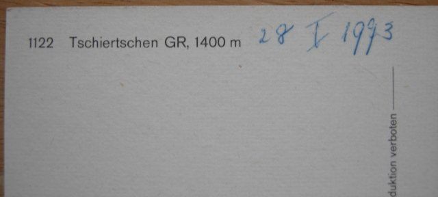 Cartoline postali: Ansichtskarte ungelaufen - Tschiertschen im Winter – Usato da Dübendorf venduto da rumpumpel 3