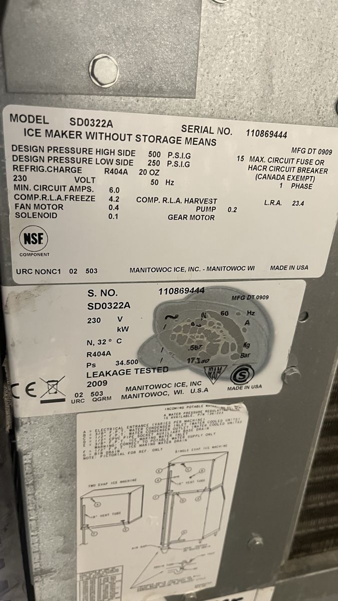 Küchengeräte: Manitowoc Eiswürfelmaschine SD0322A – Gebraucht aus Wohlen AG von Moh80 7