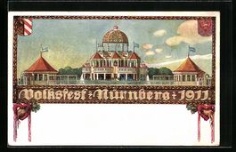 Nürnberg, Volksfest 1911, Festhalle, Ga