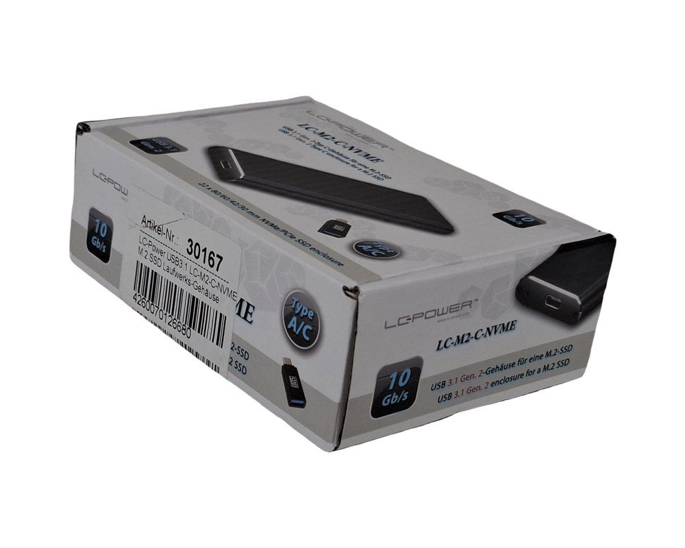 Disques durs: LC-POWER M.2 Gehäuse LC-M2-C NVME – Neuf (Voir description) à Wil SG par Restwert_Wil 7