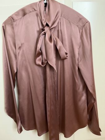 Ralph Lauren Seiden Bluse mit Schleife