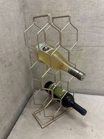 Wine rack iron gold 8 bottles🍷 Weinregal Eisen goldig