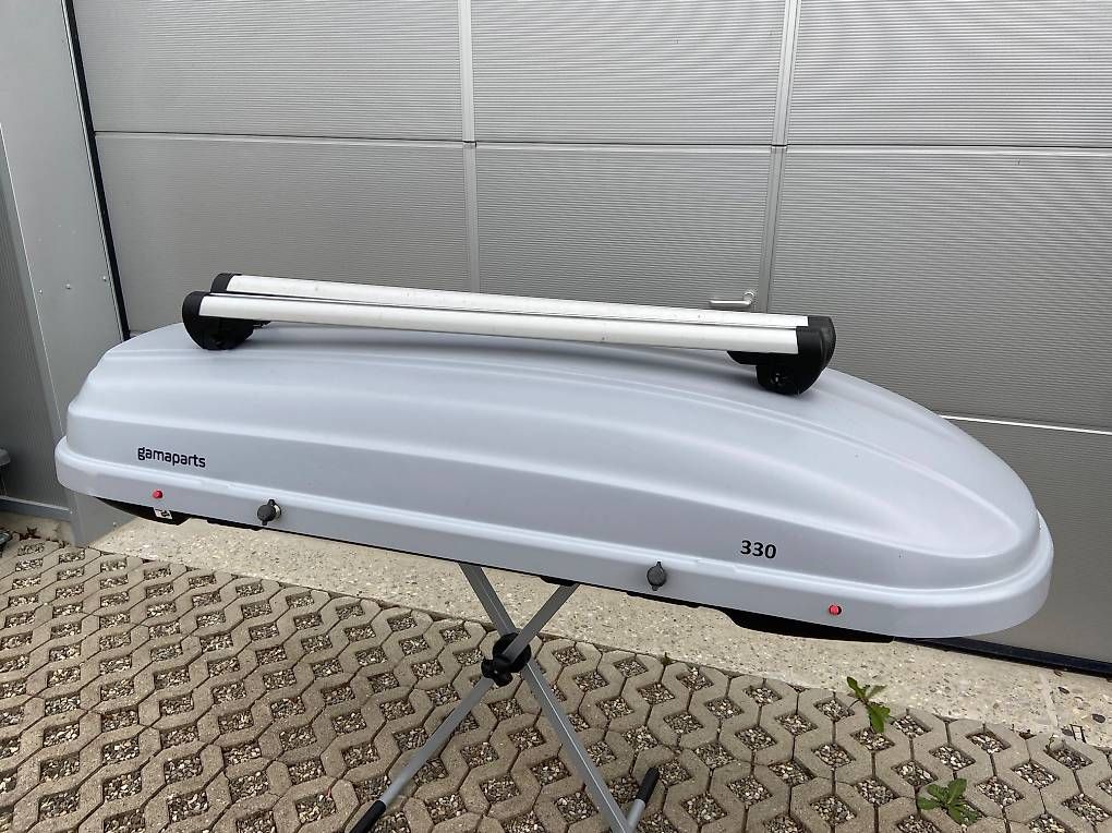Dachboxen: Dachbox Gamaparts 330 mit oder ohne Thule Träger – Gebraucht aus Leuzigen von Doppelrad 7