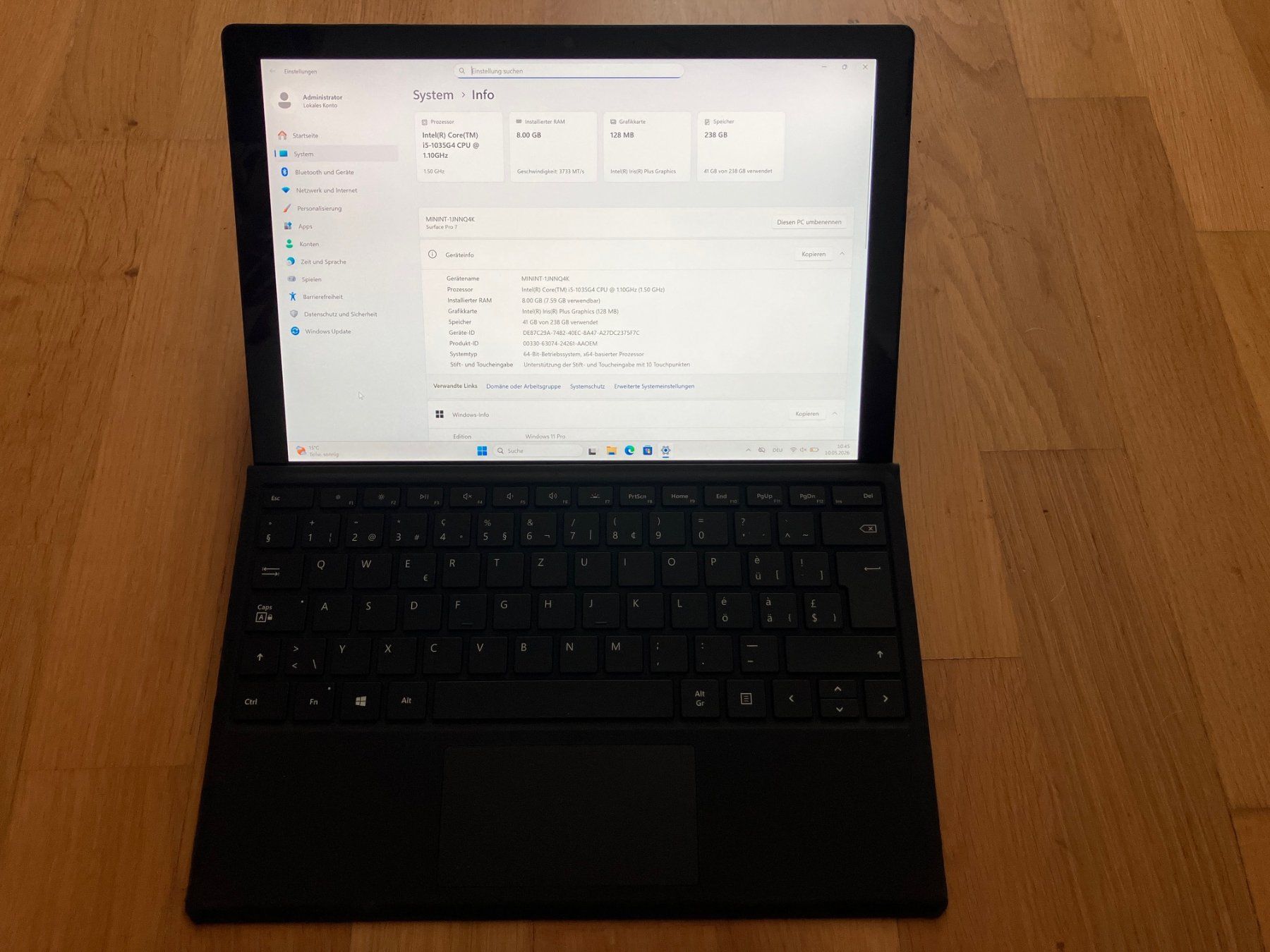 Microsoft Tablet PC: Microsoft Surface Pro 7 – Usato da Jegenstorf venduto da Mithras