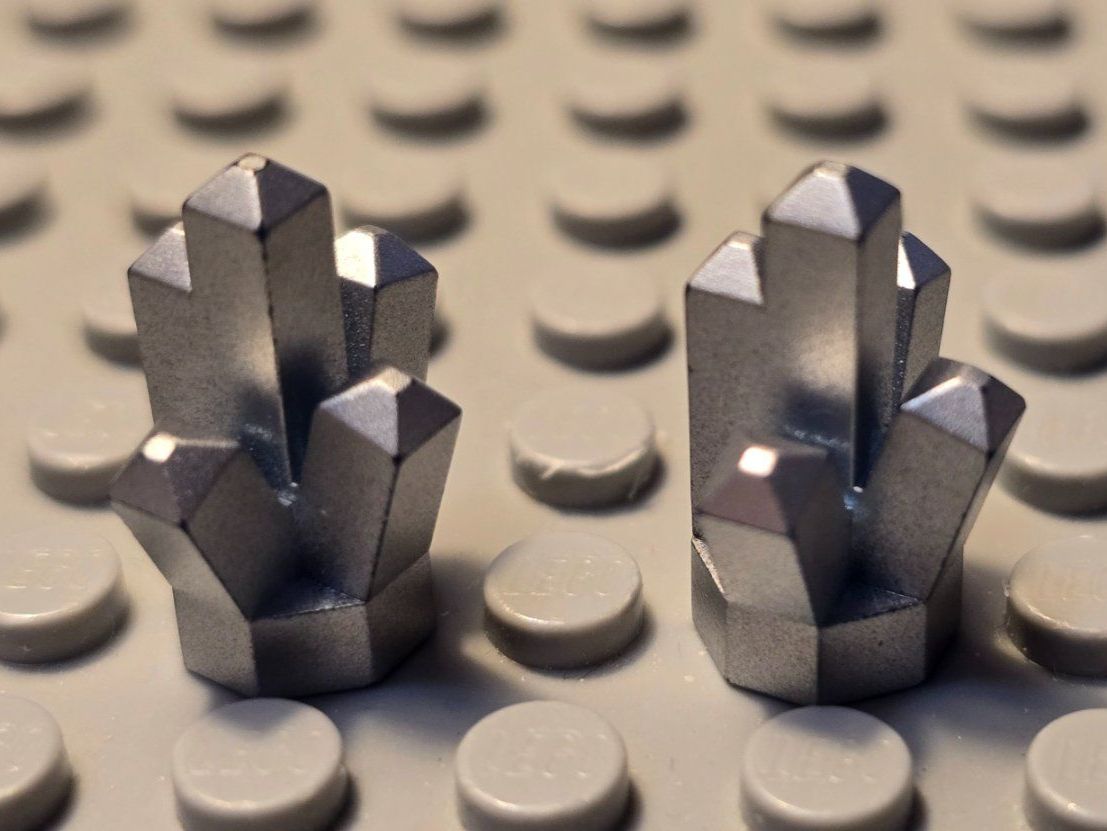 Lego Kit di costruzioni: Lego 2x Kristall metallic silver – Usato da Basel venduto da Swi-7621