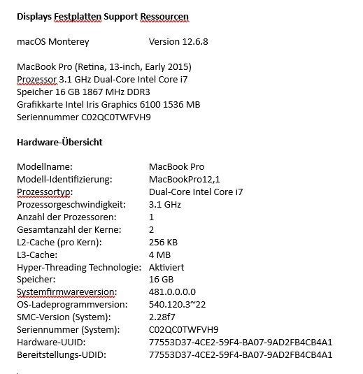 Apple Notebook: MacBookPro12,1 / Dual-Core Intel Core i7 – Usato da Aarburg venduto da snowstreet 4
