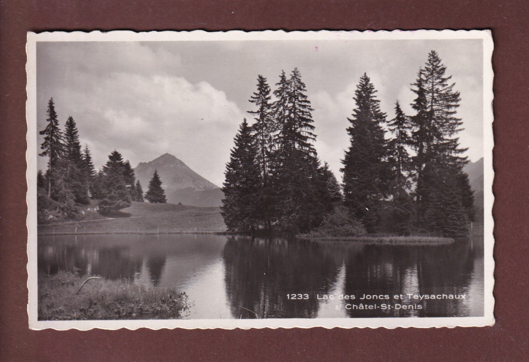 Cartoline postali: LAC DES JONCS - Teysachaux - 1935 – Usato da Pully venduto da nicecards
