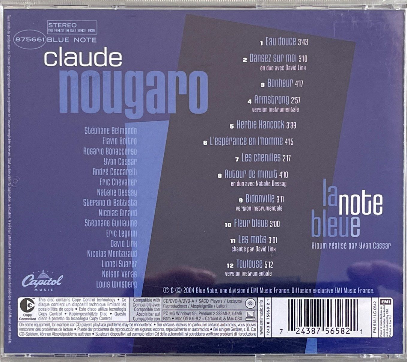 CDs: Claude Nougaro - La note bleue – Gebraucht aus Savagnier von Ne2065 1