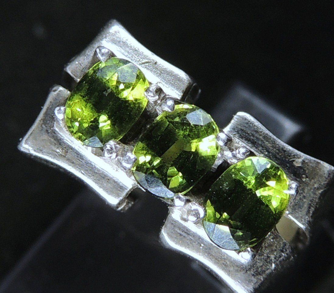 Anelli: Chrysoberyll Silber 925 Fingerring – Usato da Waldenburg venduto da schaller707