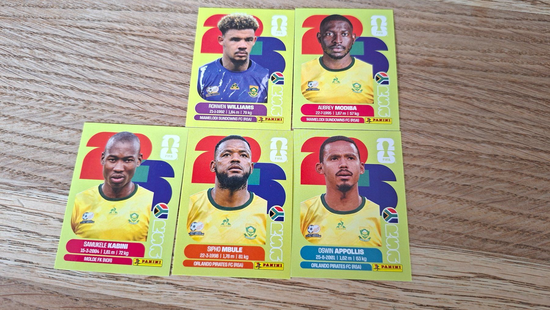 Panini Carte collezionabili: Panini Bilder RSA 2,4,5,16,20 – Nuovo (secondo la descrizione) da Einsiedeln venduto da AIGHT09