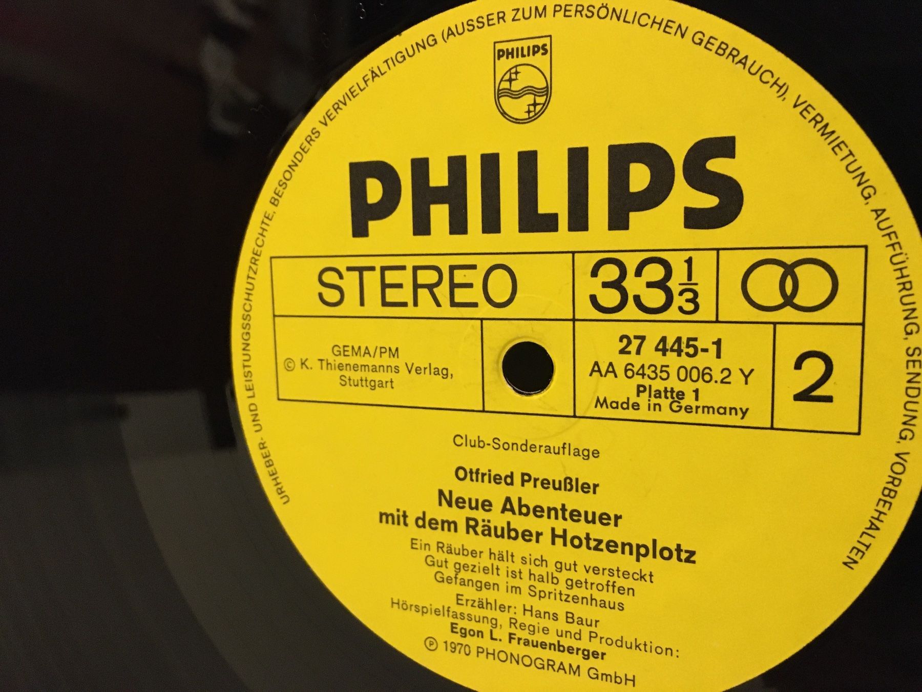 Schallplatten: Schallplatte - Der Hotzenplotz geht um - Otfried Preussler – Gebraucht aus Andwil SG von Rainboli 8