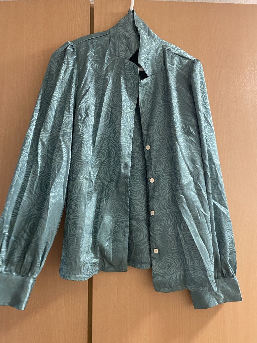 Shein Camicette: Bluse SHEIN mit Muster blau/tuerkis Groesse M neu – Nuovo e nell'imballaggio originale da Steckborn venduto da Amandabraun96