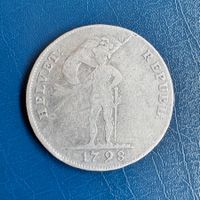 20 Batzen 1798 S, Helv. Rep. Tulpenrand ohne Punkt nach W.Z.