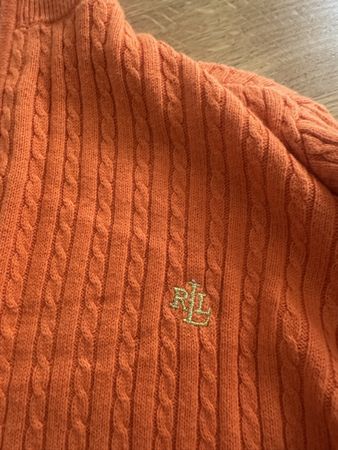 Lauren Ralph Lauren Zip-Cardigan Strickjacke Orange Gr M Som