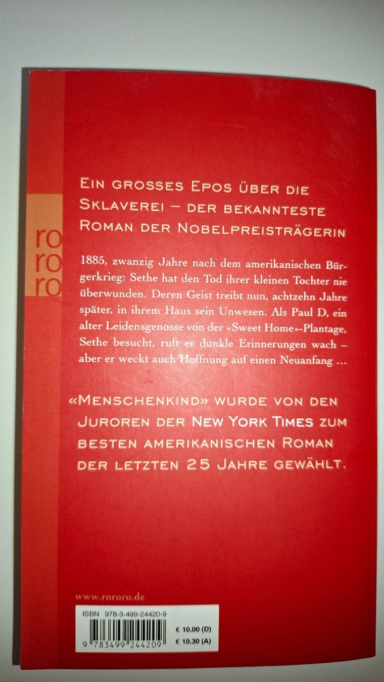 Livres: Toni Morrison: Menschenkind – D'occasion à Dietikon par Buchantiqdietikon 1