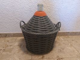 Korbflasche / Weinkorb / Demijohn 23 Liter Korbgeflecht