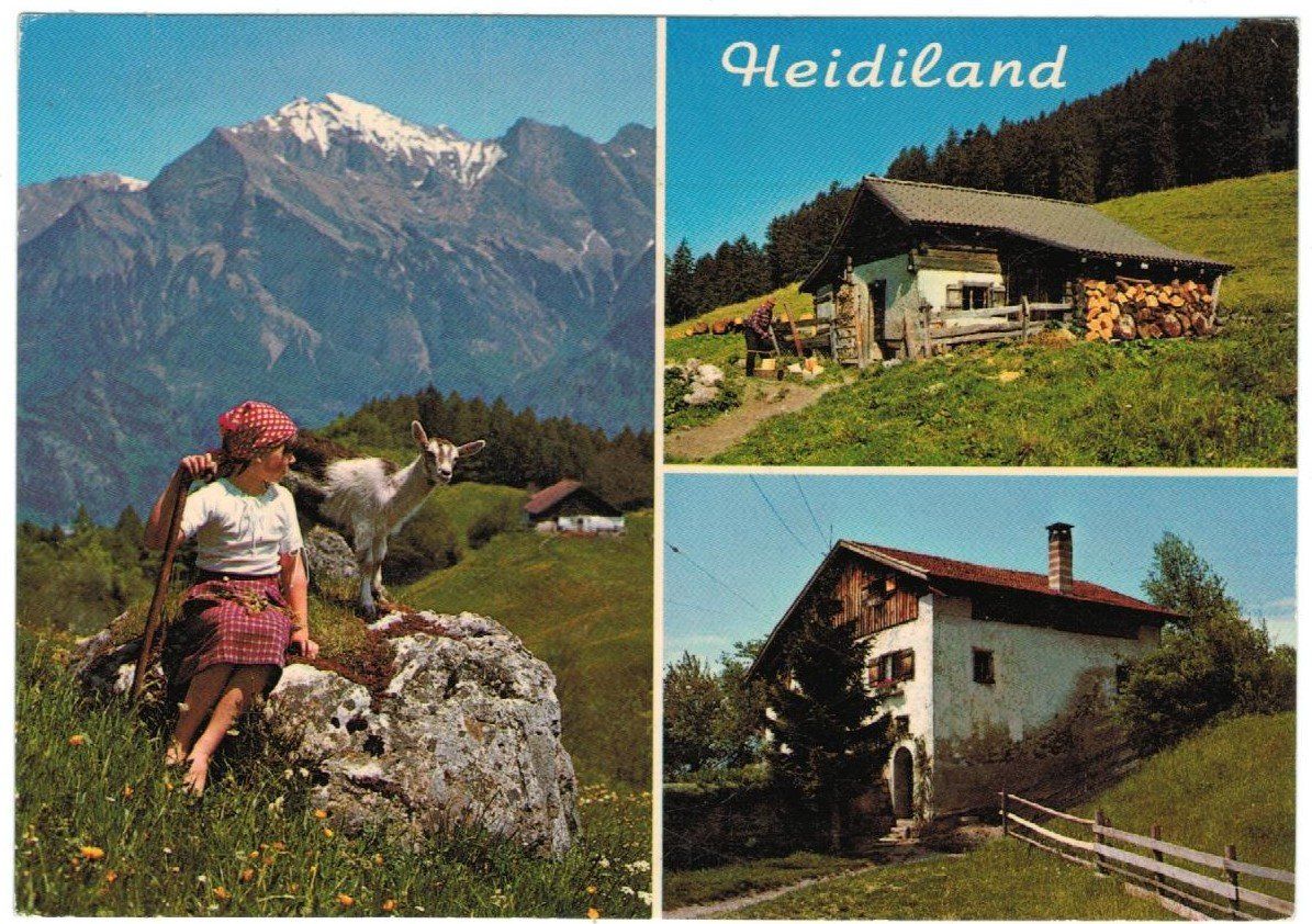 Cartoline postali: AK Bad Ragaz Heidiland 1981 – Usato da Zürich venduto da Tolima194