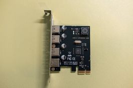 Carte d'extension PCI-E 1x vers 4 USB 3.0