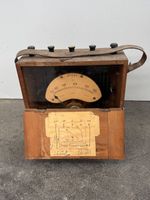 Voltmeter Messgerät Vintage Hartmann & Braun Ledertasche