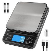 Küchenwaage Backwaage Digitalwaage 0,1g bis 5kg mit USB C