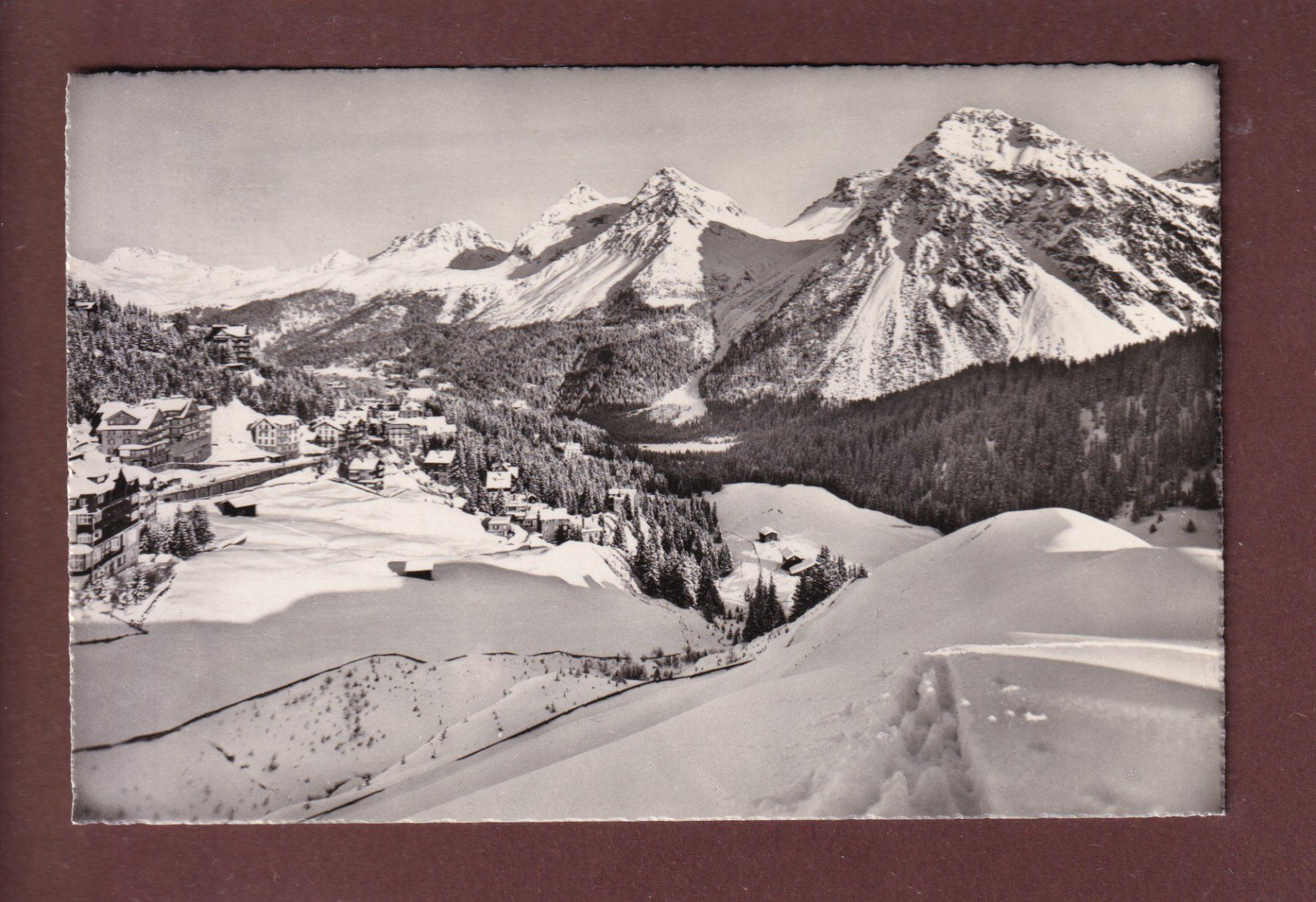 Cartoline postali: INNER-AROSA - 1949 – Usato da Pully venduto da nicecards