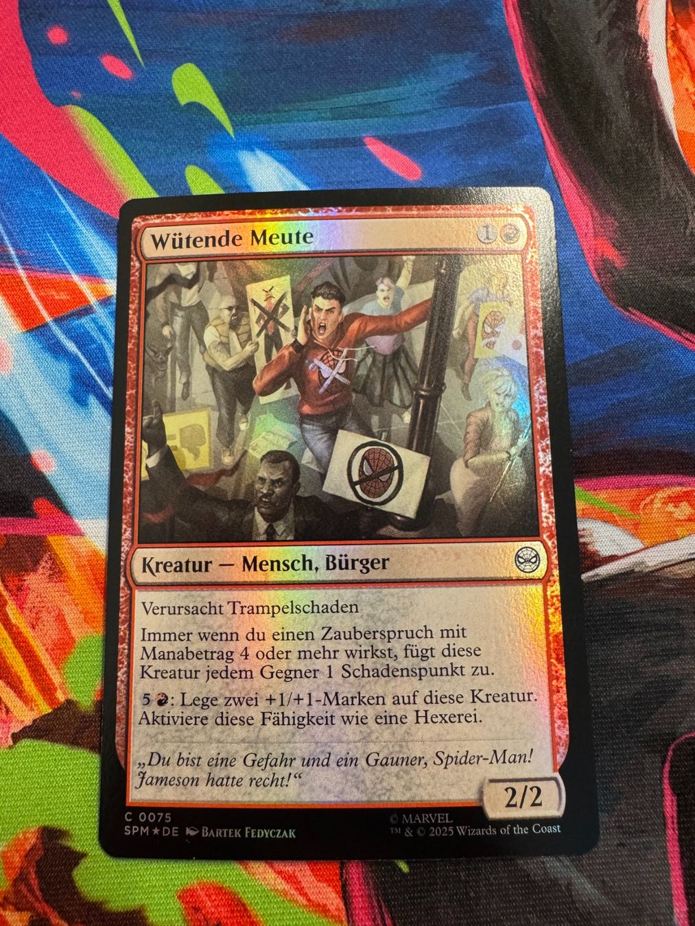 Magic The Gathering Carte collezionabili: Wütende Meute - Foil - Marvel's Spider-Man - Magic – Nuovo (secondo la descrizione) da Bülach venduto da Pfrenzel