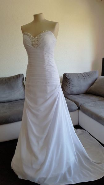 Kleider: Brautkleid weiss Abito Sposa 36 Chiffon – Neu und originalverpackt aus turbenthal von lory300zx 6