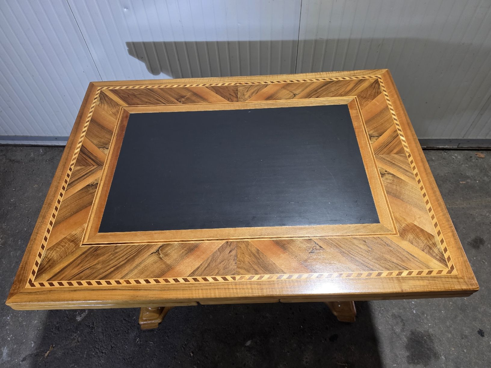 Tische: Eleganter Schragentisch / Esstisch mit Schieferplatte – Gebraucht aus Montlingen von Eifach_nur_Bellinda 1