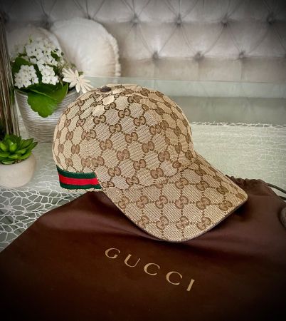 ⚜️ GUCCI Cap XL beige unisex - top Zustand!