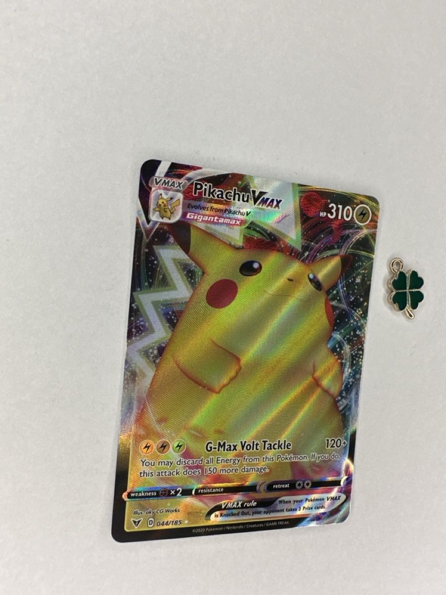 Pokémon Carte collezionabili: Pikachu VMAX 044/185 Fullart Holo 2020 Vivid Voltage – Usato da Uster venduto da Neonschwarz 1