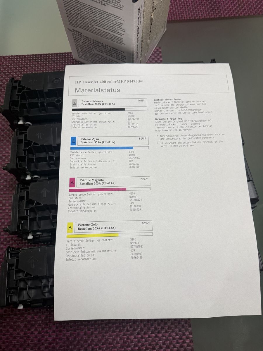 Hewlett Packard Cartucce per stampanti & toner: HP 305A/305X Tonerkartuschen Set – Usato da St. Margarethen TG venduto da Rahasler 4