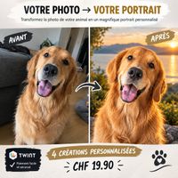 Portrait personnalisé chien – 4 styles numériques